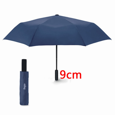 210T Polyester-Dreifachschirm mit ABS-Kunststoffgriff und wasserdichtem Stoff