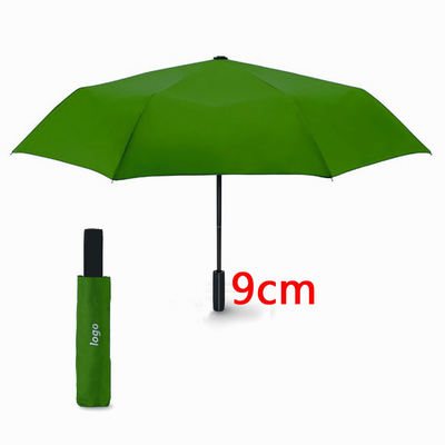 210T Polyester-Dreifachschirm mit ABS-Kunststoffgriff und wasserdichtem Stoff