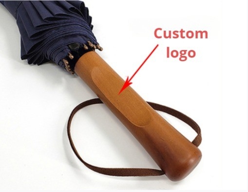 115 cm offener Durchmesser Werbe-Golf-Schirm mit individuellem Logo-Druck und automatischem Öffnen