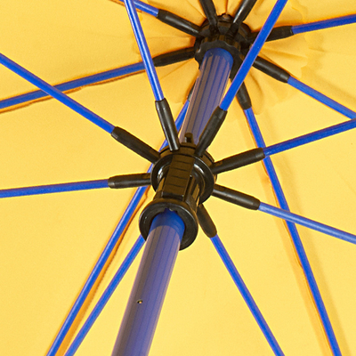 Dual-Use Winddichtes Regenschirm mit Metallwelle und Customized Logo gedruckt Korkengriff