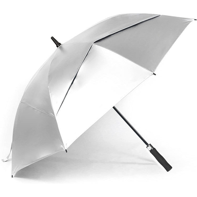 Winddichtes UV-Blocking-Golfschirm mit Glasfaserribben und falschem Doppelschichtdesign