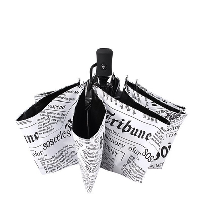 Zeitungsdruckschirm mit individuellem Logo 3 Falte UV-beständiges Glasfaserrahmen