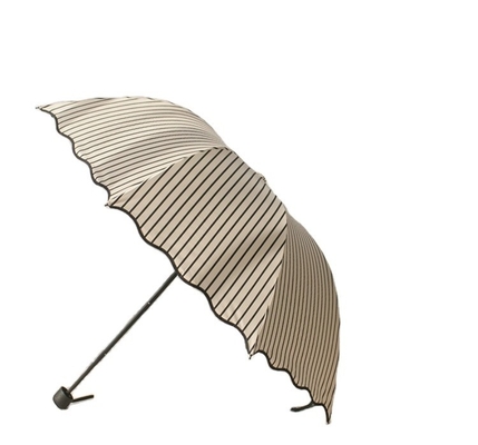 Agile Lieferkette Winddicht UV-Block 3fach Kompaktes Regenschirm Custom Logo gedruckt