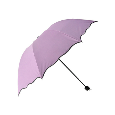 Agile Lieferkette Winddicht UV-Block 3fach Kompaktes Regenschirm Custom Logo gedruckt