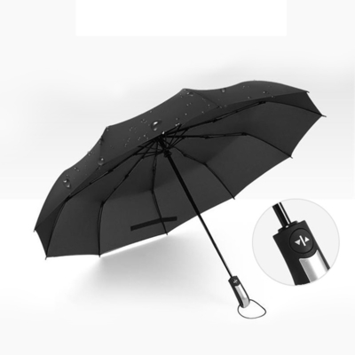 3 Klappbare volle automatische Regenschirmmarkt beliebter UV-Schutz wasserdicht Custom Logo gedruckt