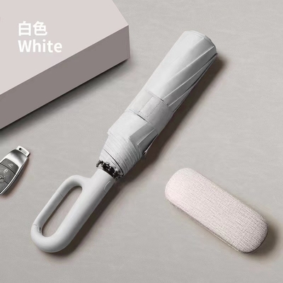Werbeschirm mit Buckel Hook Loop Lock Handle für Frauen und UV-Schutzbeschichtung