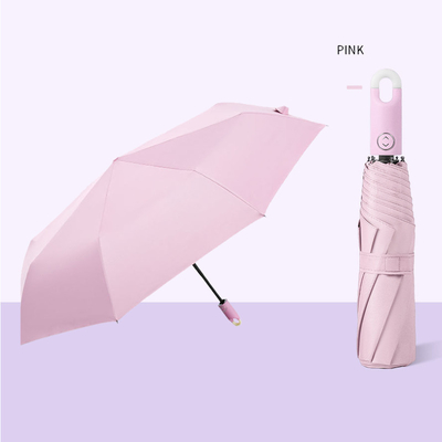 Best Design Schloss Greifer Regenschirm für Reisen Customized Logo Druck automatisch 3 Falte