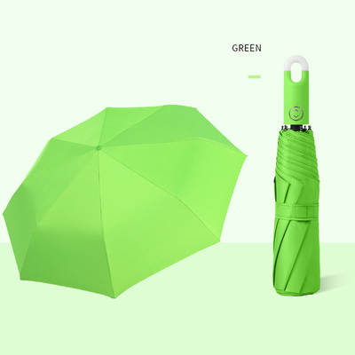 Best Design Schloss Greifer Regenschirm für Reisen Customized Logo Druck automatisch 3 Falte