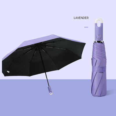 Best Design Schloss Greifer Regenschirm für Reisen Customized Logo Druck automatisch 3 Falte