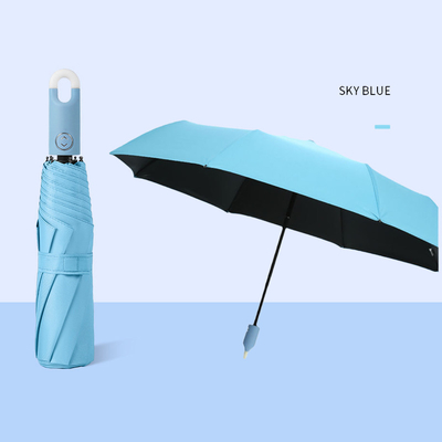 Best Design Schloss Greifer Regenschirm für Reisen Customized Logo Druck automatisch 3 Falte