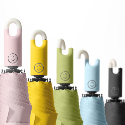 Schloss Schnalle Griff Regenschirm für Erwachsene Personalisiertes Logo Druck automatisch 3 Falte
