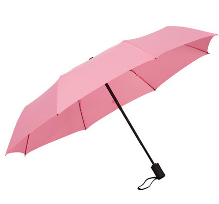 Dreifach Schirm 3 Falte Polyester Pongee Reise Windschirm für Geschenke