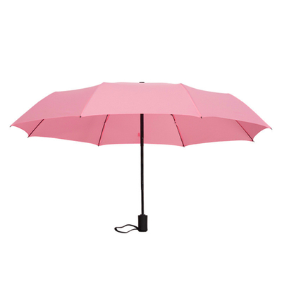 Dreifach Schirm 3 Falte Polyester Pongee Reise Windschirm für Geschenke