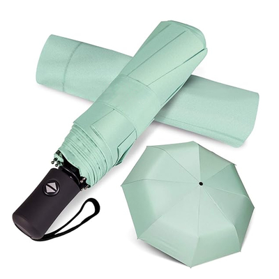 Dreifach Schirm 3 Falte Polyester Pongee Reise Windschirm für Geschenke