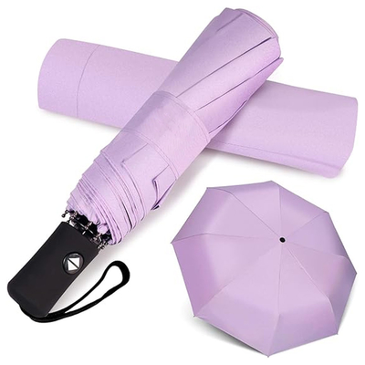 Dreifach Schirm 3 Falte Polyester Pongee Reise Windschirm für Geschenke