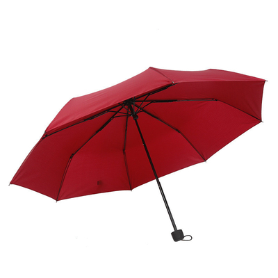 Drei Falte 8K Anti UV Regenschirm Custom Logo Drucken Reise Paraguas mit UV-Druck Made