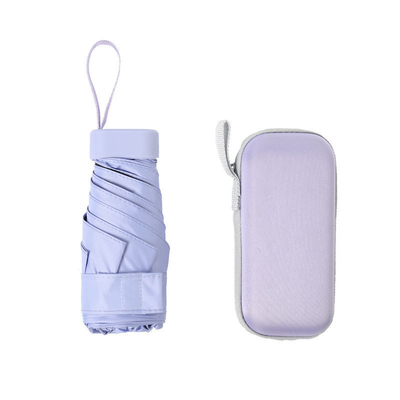 Damen-Doppelzweck-Fünffach-Mini-Sonnenschutzschirm mit UV-Schutz und Custom-Logo