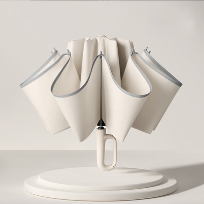 Großes automatisches UV-Ring-Schnalle-Geschäftsschirm mit minimalistischem Design