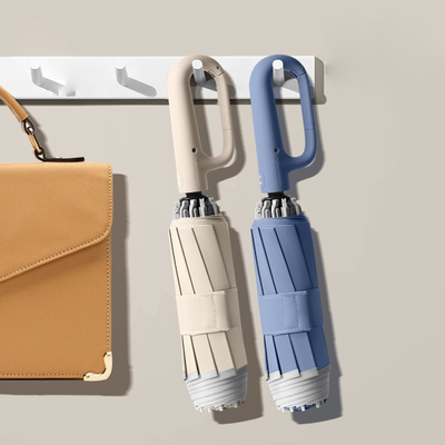 Minimalismus-Stil Gummi-Griff UV-Sonnencreme und Regenschirm für Outdoor-Aktivitäten