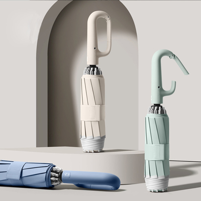 Minimalismus-Stil Gummi-Griff UV-Sonnencreme und Regenschirm für Outdoor-Aktivitäten