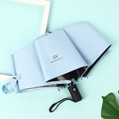 Polyester offenes vollautomatisches Winddichtes 3 Falte-Anti-UV-Schirm mit individuellem Logo