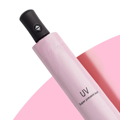 Polyester offenes vollautomatisches Winddichtes 3 Falte-Anti-UV-Schirm mit individuellem Logo