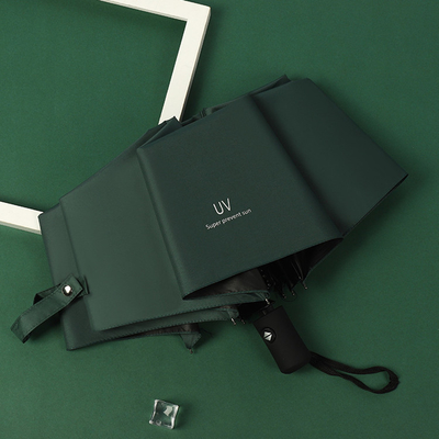 Polyester offenes vollautomatisches Winddichtes 3 Falte-Anti-UV-Schirm mit individuellem Logo
